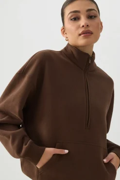 MADESOFT™ Fleece Oversized Half Zip Sweatshirt
