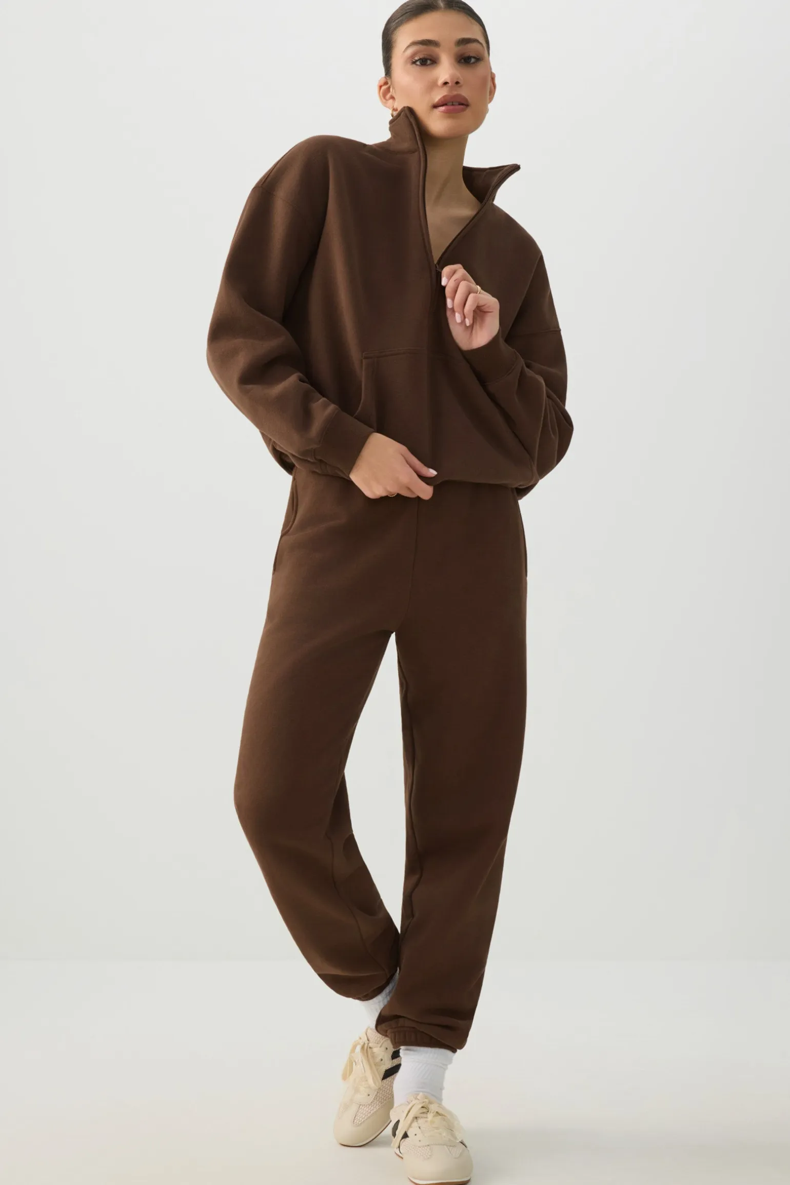 MADESOFT™ Fleece Oversized Half Zip Sweatshirt