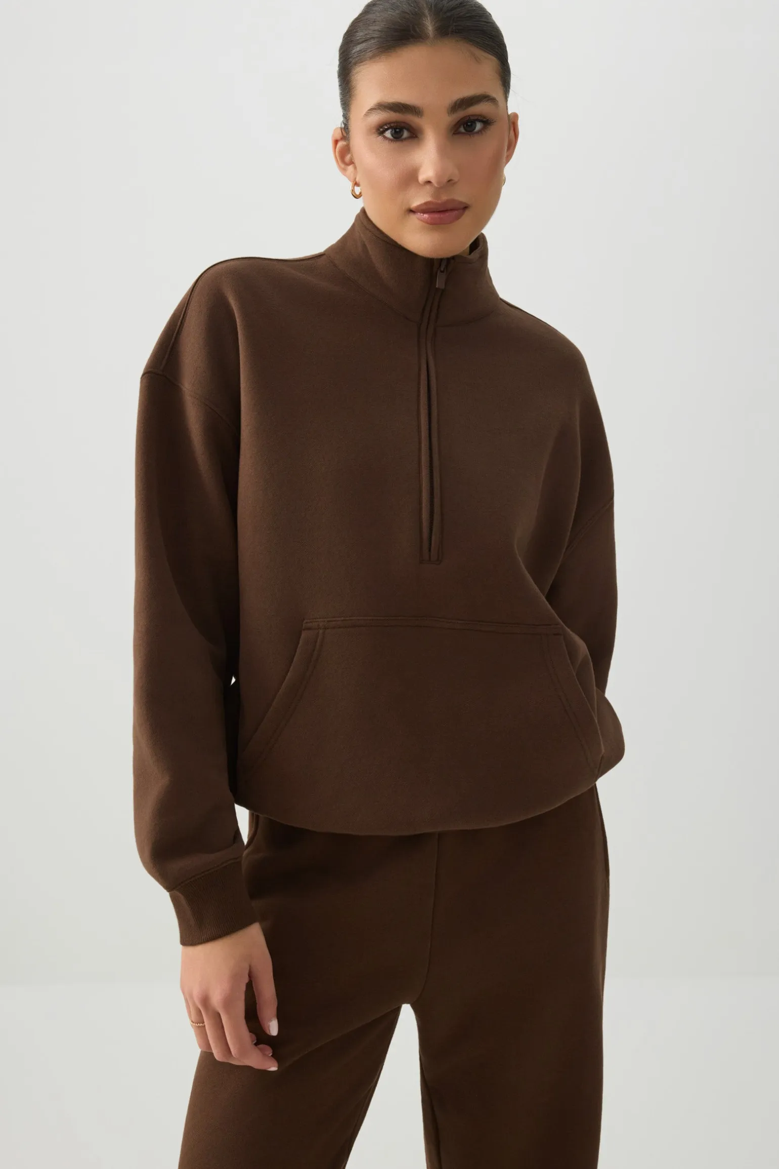 MADESOFT™ Fleece Oversized Half Zip Sweatshirt