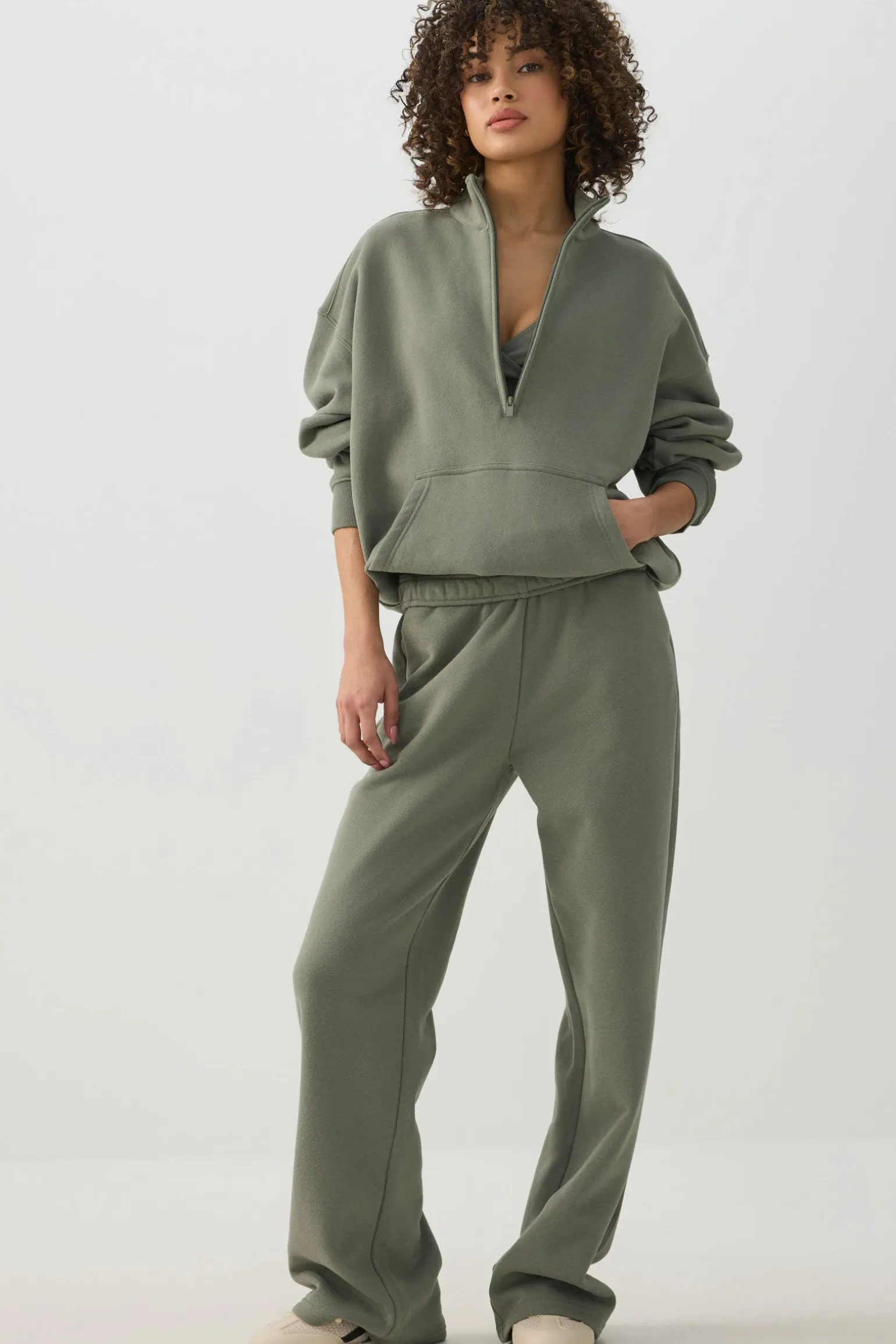 MADESOFT™ Fleece Oversized Half Zip Sweatshirt