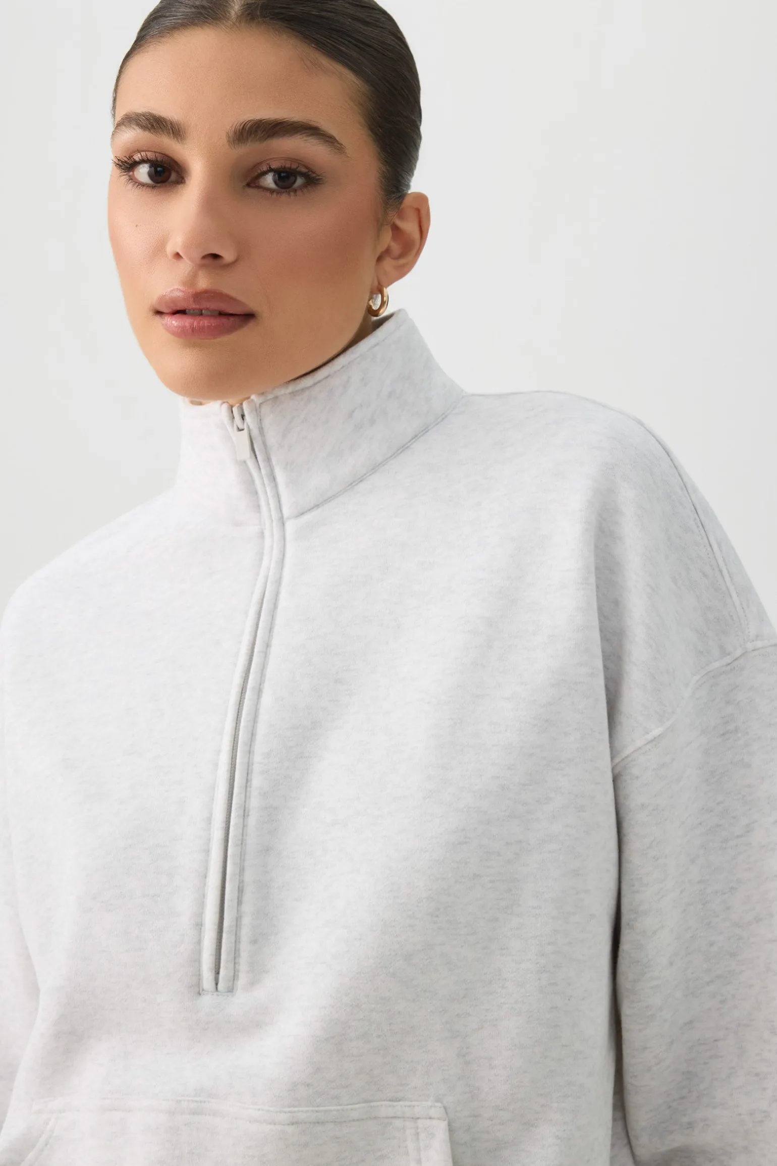 MADESOFT™ Fleece Oversized Half Zip Sweatshirt