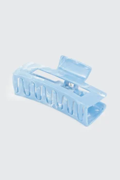 Marble Rectangle Hair Claw