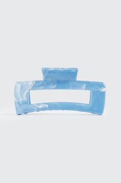 Marble Rectangle Hair Claw
