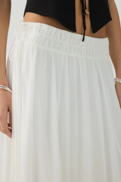 Maxi Chiffon Tie Waist Skirt