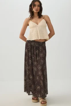 Maxi Mesh Skirt