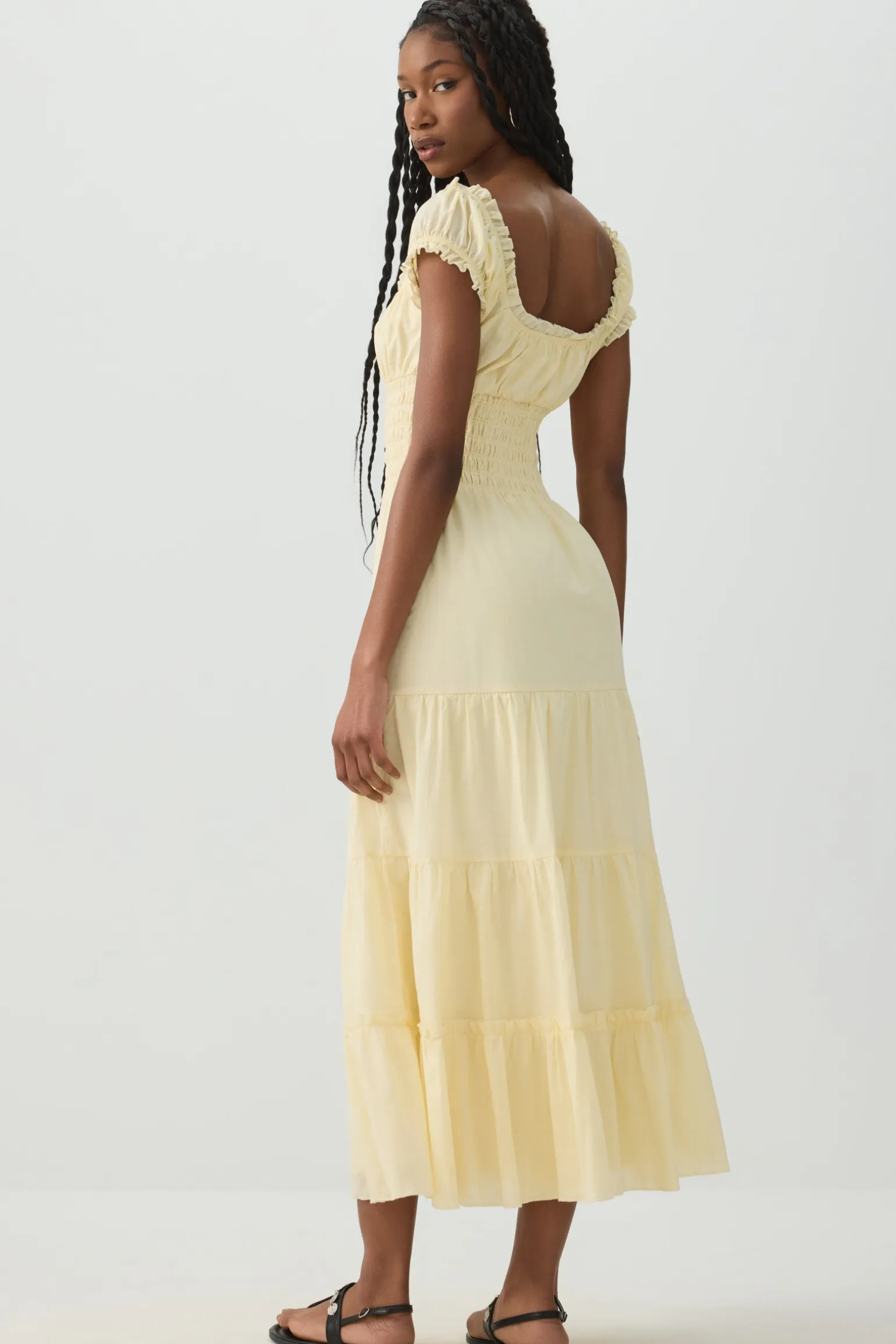 Maxi Milkmaid Dress