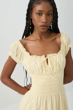 Maxi Milkmaid Dress