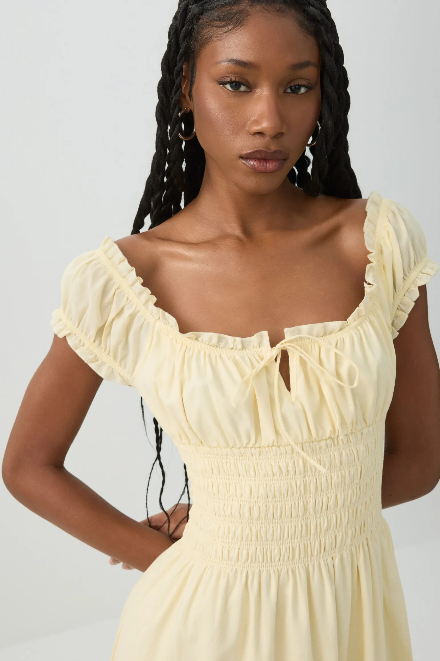 Maxi Milkmaid Dress