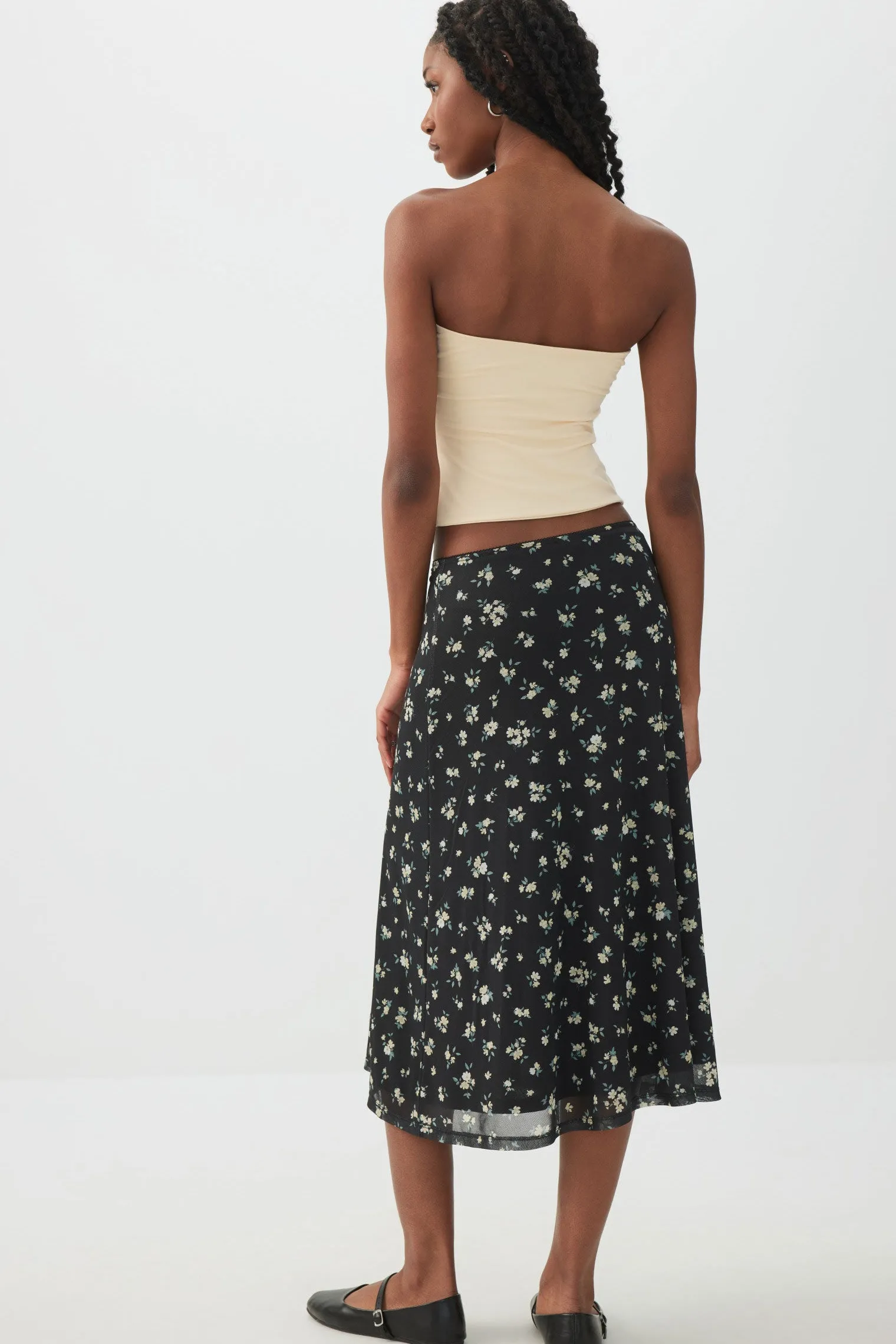 Mesh Midi Skirt