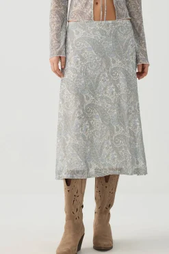 Mesh Midi Skirt