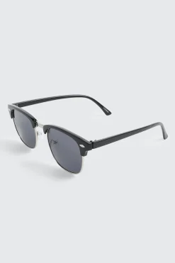 Metal Browline Clubmaster Sunglasses