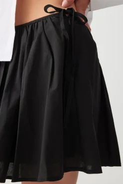 Micro Circle Skirt with Side Ties