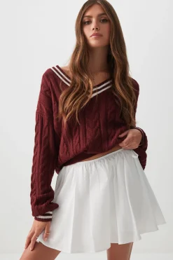 Micro Circle Skirt with Side Ties
