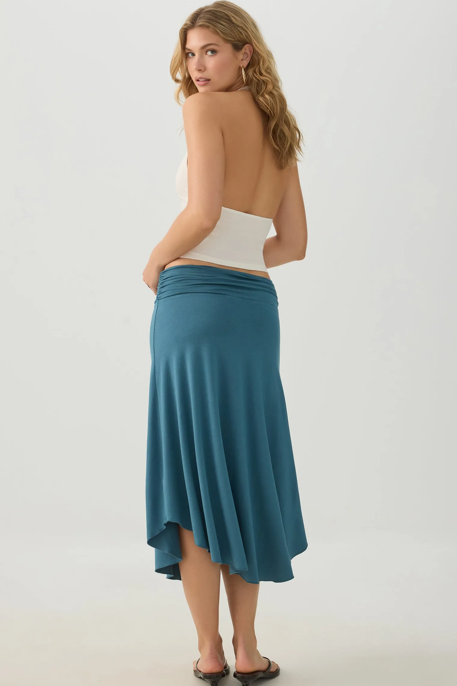 Midi Draped Skirt