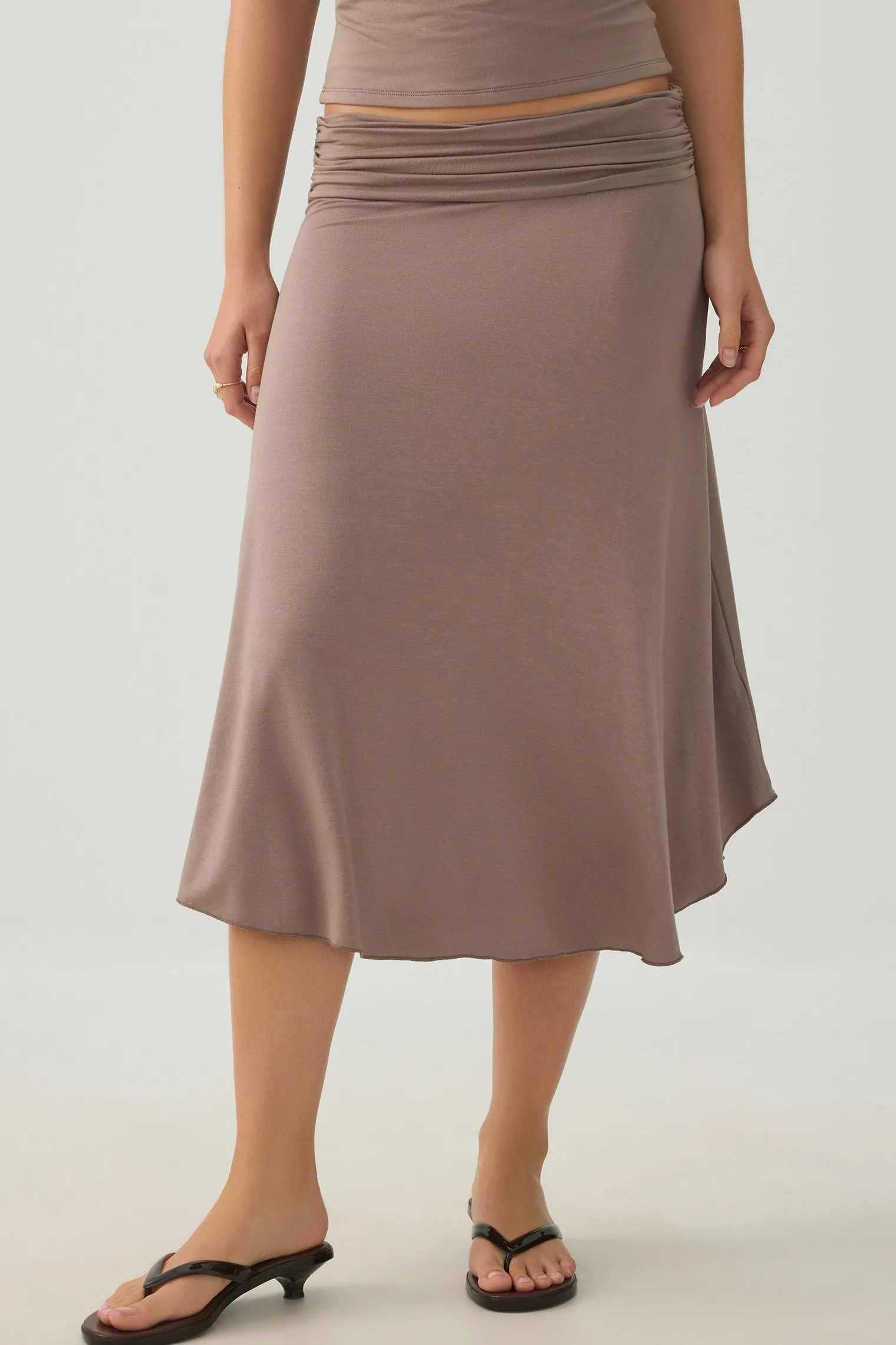 Midi Draped Skirt