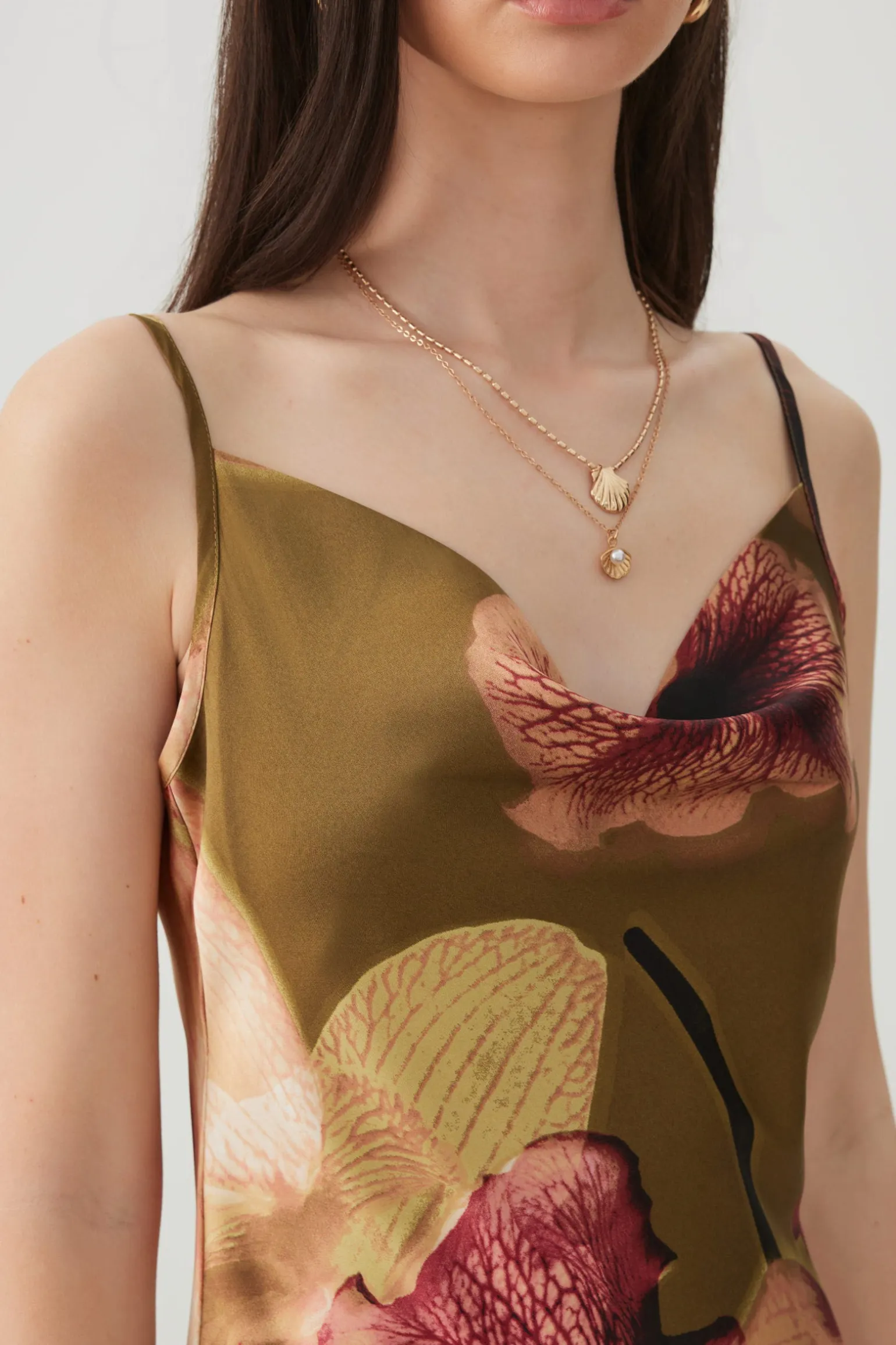 Midi Satin Slip Dress
