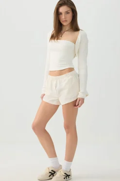 Mid Rise Poplin Boxer Shorts
