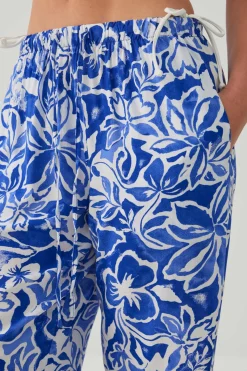 Mid Rise Slouchy Wide Leg Pant