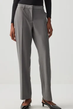 Mid Rise Straight Leg Trousers