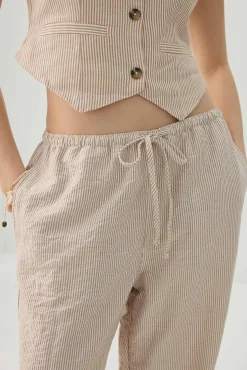 Mid Rise Wide Leg Pants