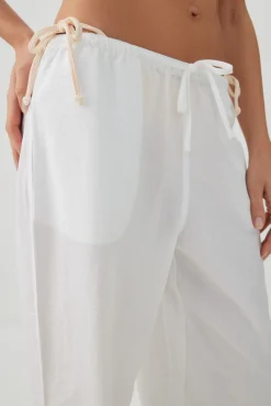 Mid Rise Wide Leg Pants