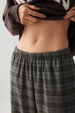 Mid Rise Wide Leg Pants