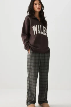 Mid Rise Wide Leg Pants