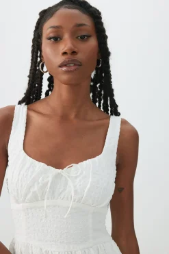 Milkmaid Midi Dress