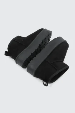 Mini Faux Sheepskin Platform Boots