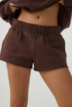 Mini Fleece Knit Low Rise Shorts