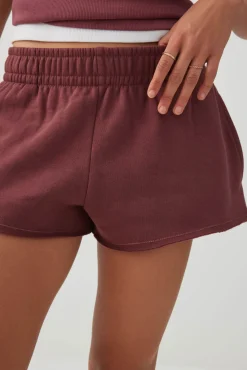 Mini Fleece Knit Low Rise Shorts