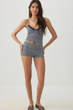Mini Fold Over Biker Shorts