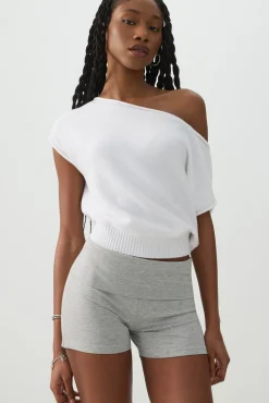 Mini Fold Over Biker Shorts
