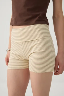 Mini Fold Over Biker Shorts