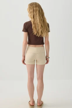 Mini Fold Over Biker Shorts