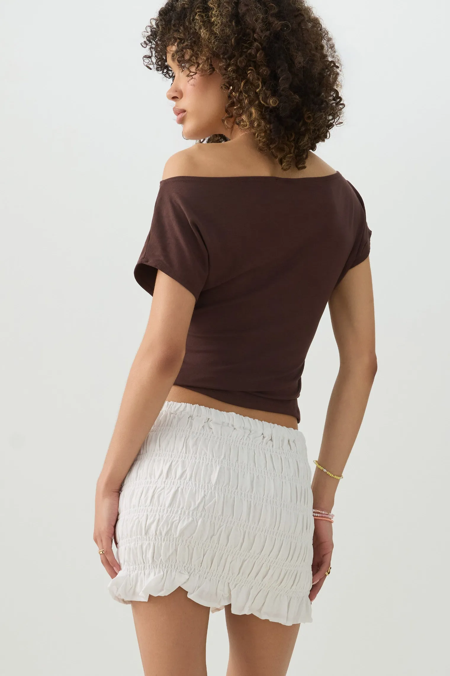 Mini Smocked Skirt