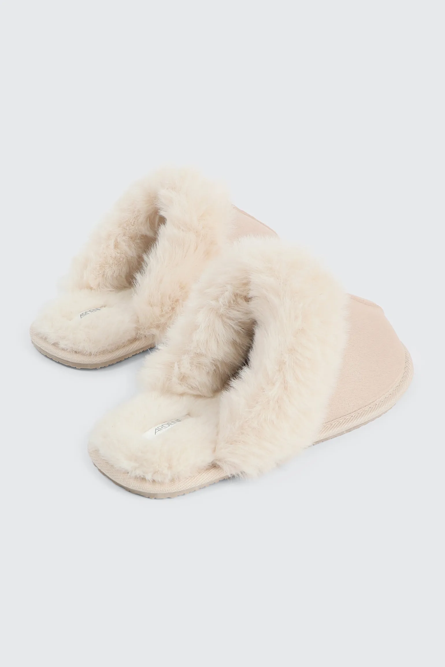 Mule Slippers with Fur Lining