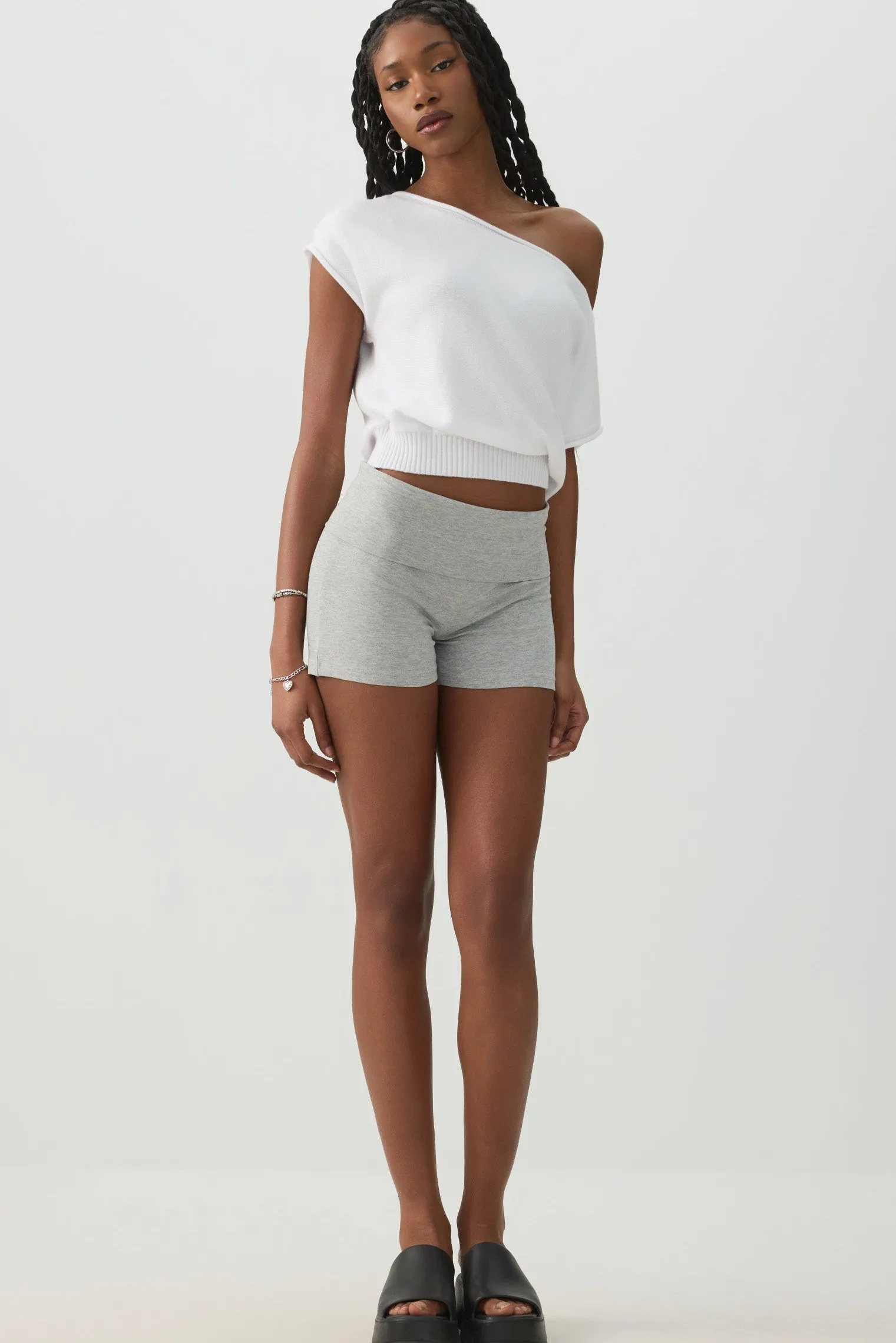 Off Shoulder Cinched Waist Top