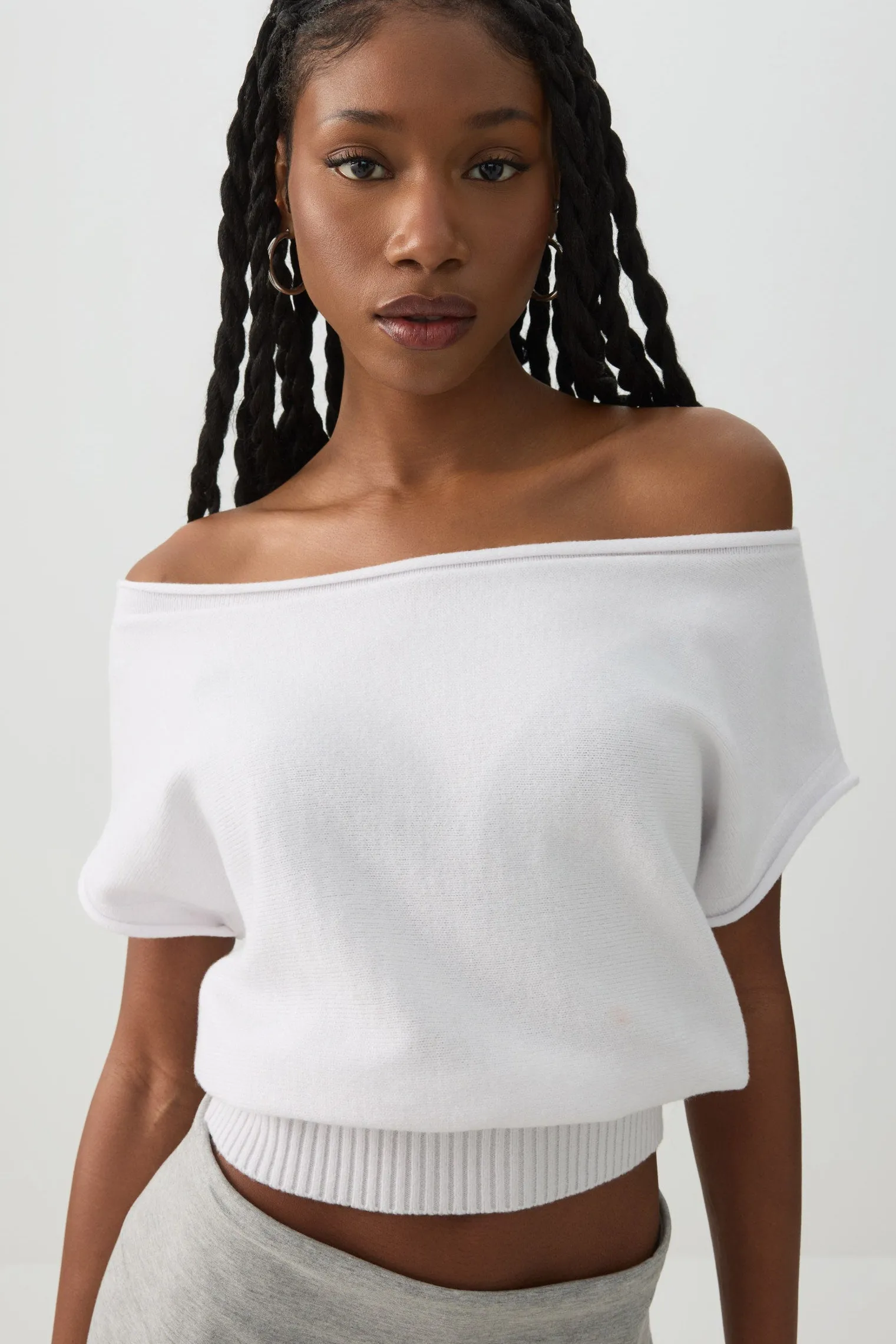 Off Shoulder Cinched Waist Top