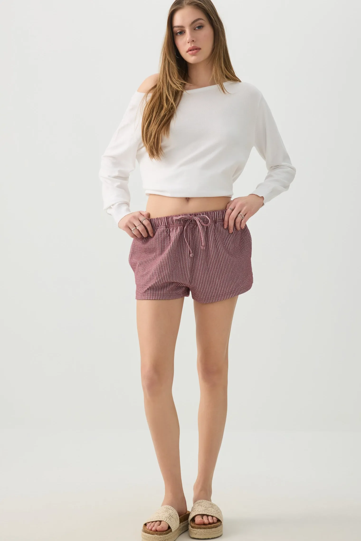 Off Shoulder Knit Sweater