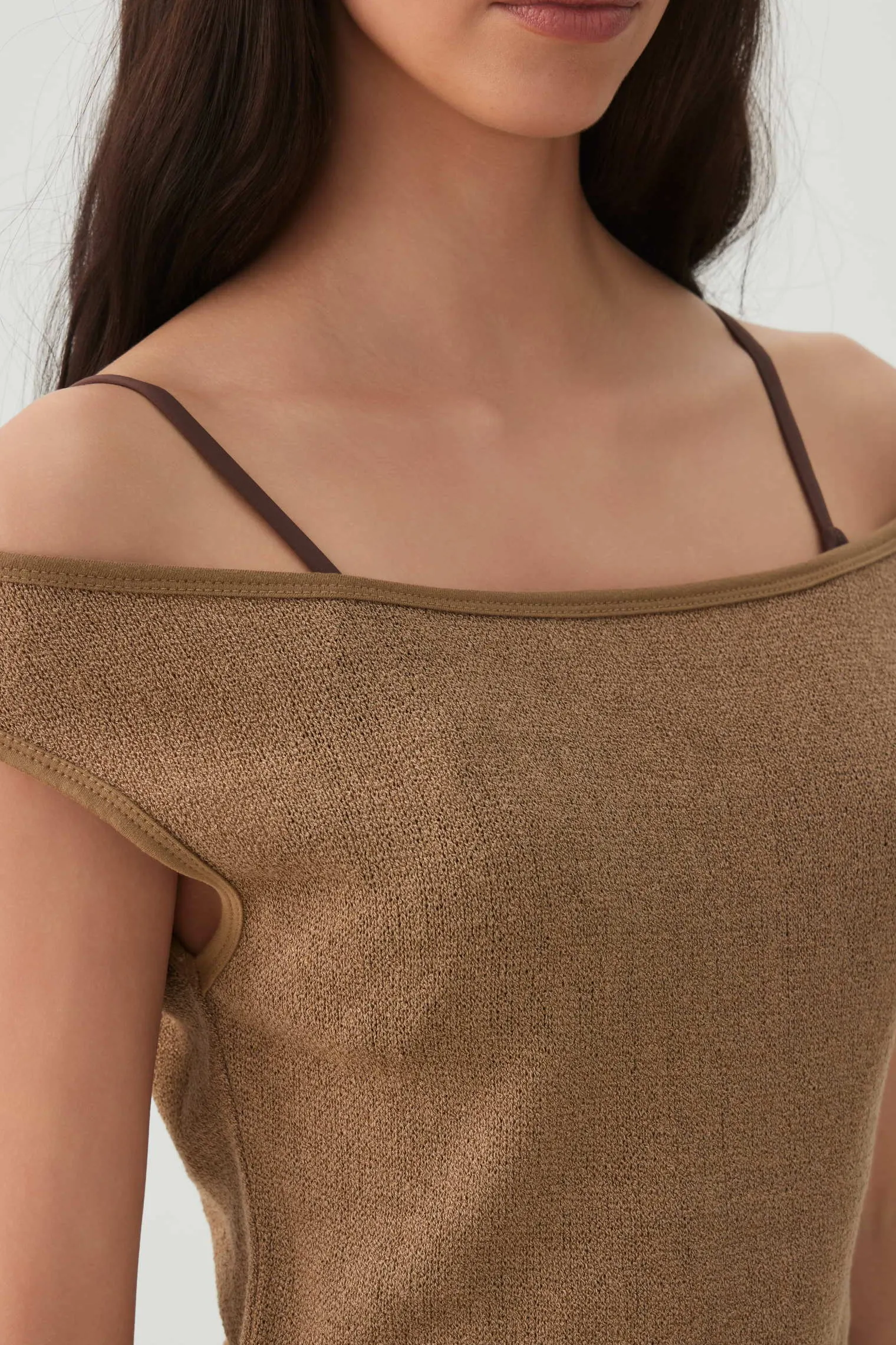 Off Shoulder Knit Top