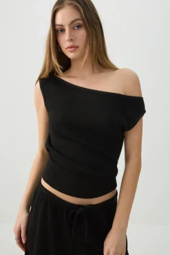 Off Shoulder Knit Top
