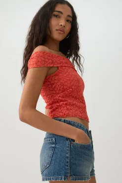 Off Shoulder Lace Top