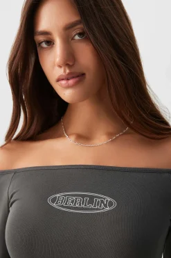 Off Shoulder Long Sleeve Top