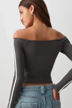 Off Shoulder Long Sleeve Top