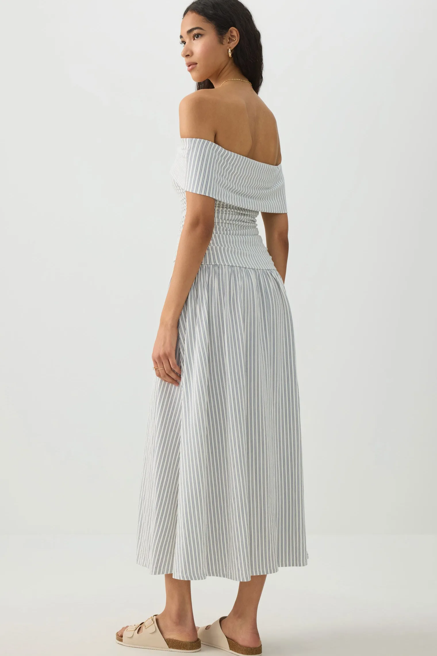Off Shoulder Midi Dress