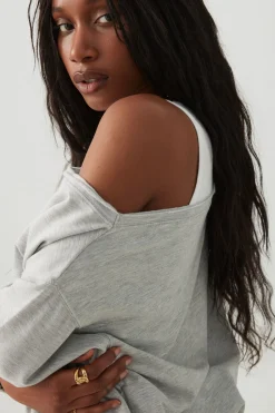 Off Shoulder Oversized Sweatshirt