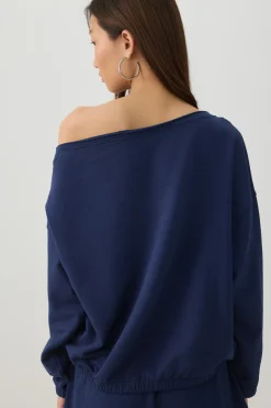 Off Shoulder Oversized Sweatshirt