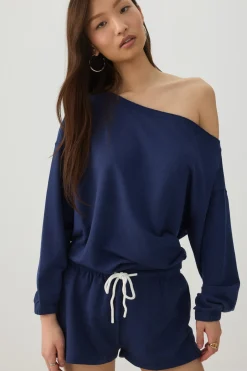Off Shoulder Oversized Sweatshirt