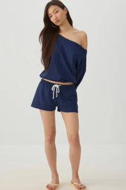 Off Shoulder Oversized Sweatshirt